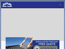 Tablet Screenshot of davlanrooftiling.com.au